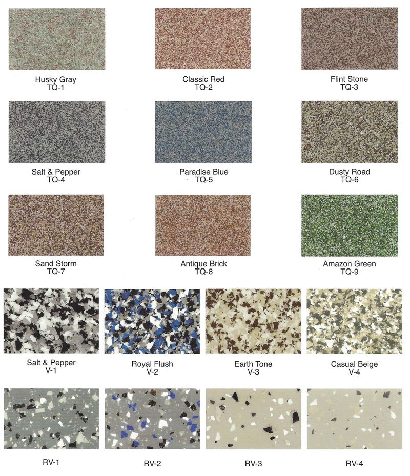 Epoxy Floor Color Chart – Flooring Ideas