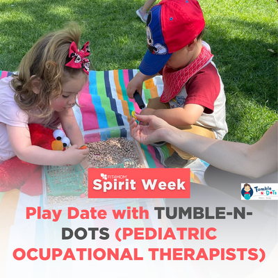 SPIRIT WEEK Play date with TUMBLE-N-DOTS (PEDIATRIC OCCUPATIONAL THERAPISTS) POST Aug 25 2023.png