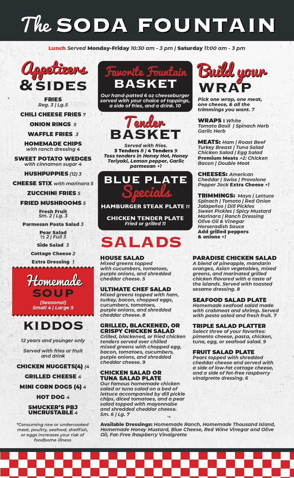 Smith's Drugs Of Forest City Main Menu