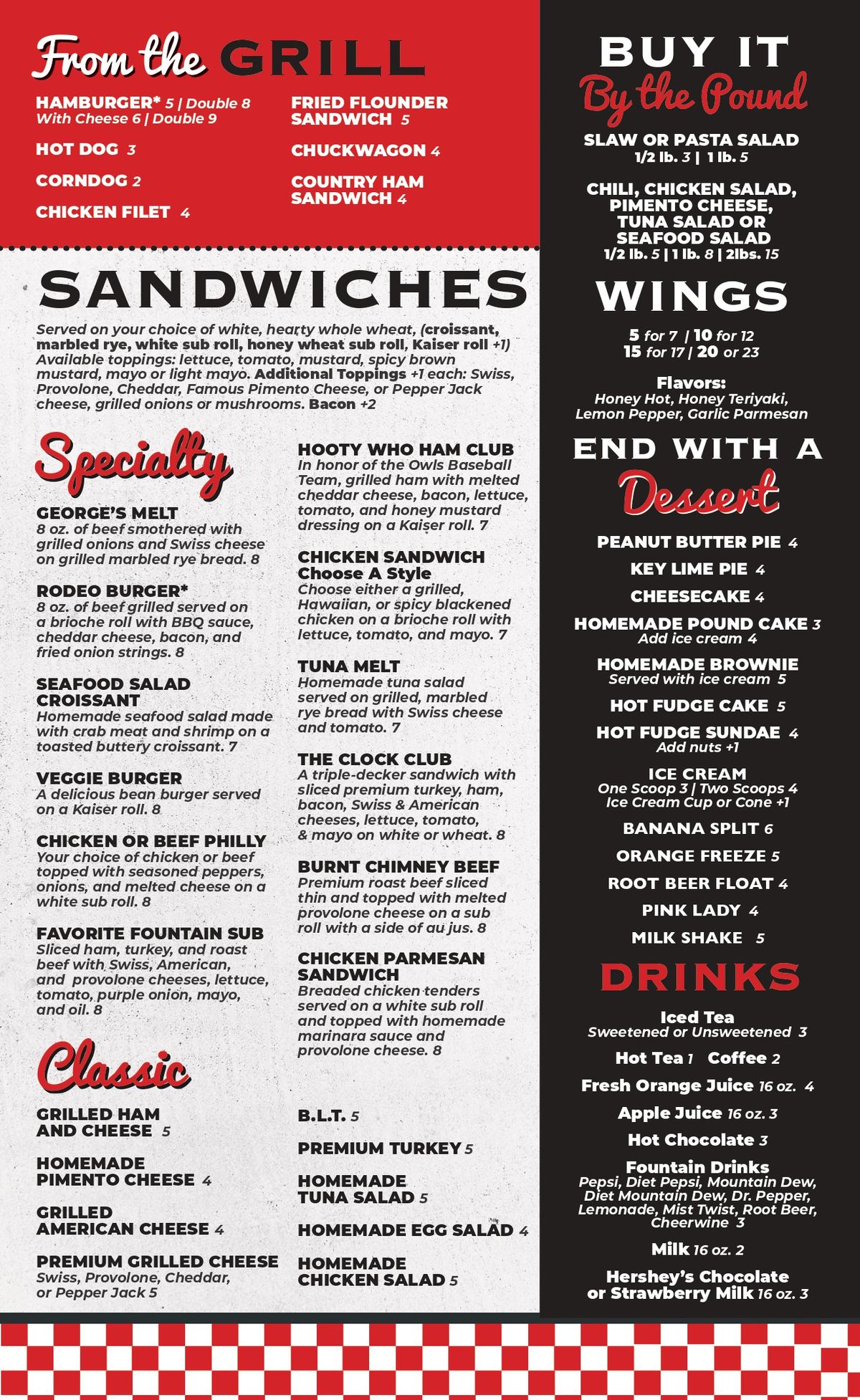Smith's Drugs Of Forest City Main Menu