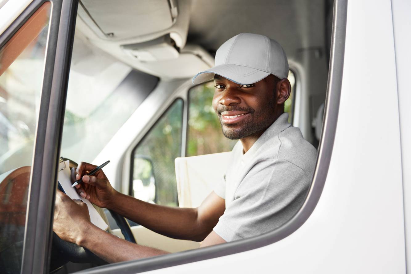 Delivery driver in a truck Free Delivery