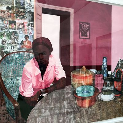 La Biennale di Venezia, Giardini, Njideka Akunyili Crosby, Mama, Mummy and Mamma (Predecessor #2), 2014