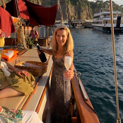 on Ale's vintage sailboat
