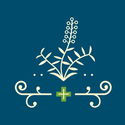 Solace_PharmacyWellnessShop_Logo_Green_wCreamLavender_ThirdGraphicMark_OnDarkBlue.jpg