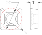 K-Tool, Inc.  Positive Top Insert Illustration 