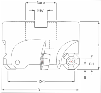 K-Tool, Inc Octa Mill shell mill illustration.webp