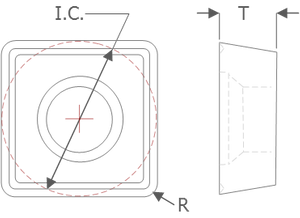 K-Tool, Inc. Chipbreaker insert K-Tool, Inc. SPEB-CB Insert Illustration