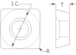 K-Tool, Inc. SDEB-Flat Top Dimension
