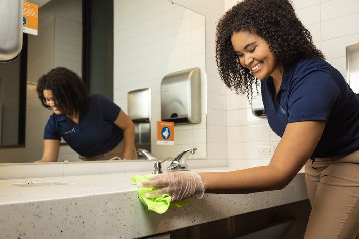 Cleaning Service Professional Cleaning Public Restroom
