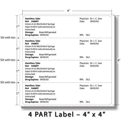 The CA Compliant (4 PART) Label