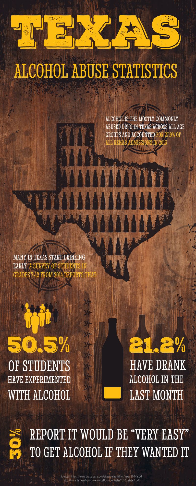 Texas Alcohol Abuse Statistics Infographic