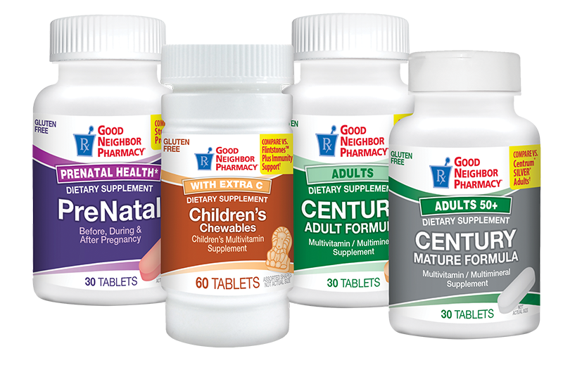 Choose from two brands of high-quality vitamins, minerals and herbal supplements. Vitamins - Good Neighbor Pharmacy and Nature’s Truth