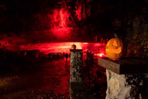 The Caverns sets cave pumpkin record for Halloween show - WDEF