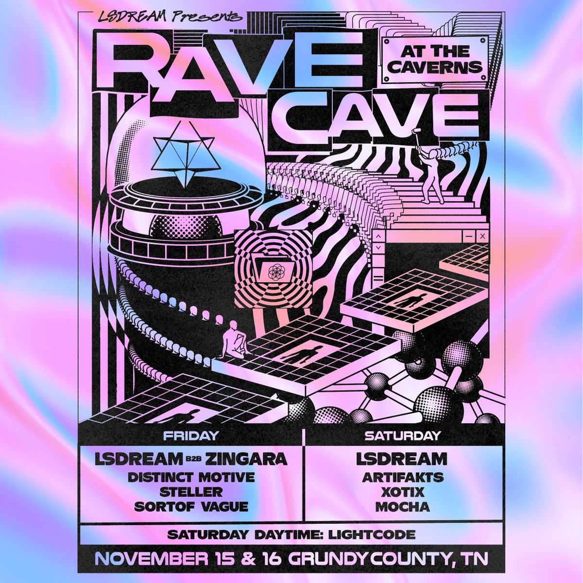 LSDREAM presents RAVE CAVE at The Caverns