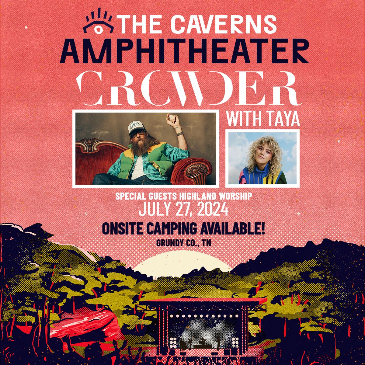 Crowder at The Caverns Amphitheater with TAYA