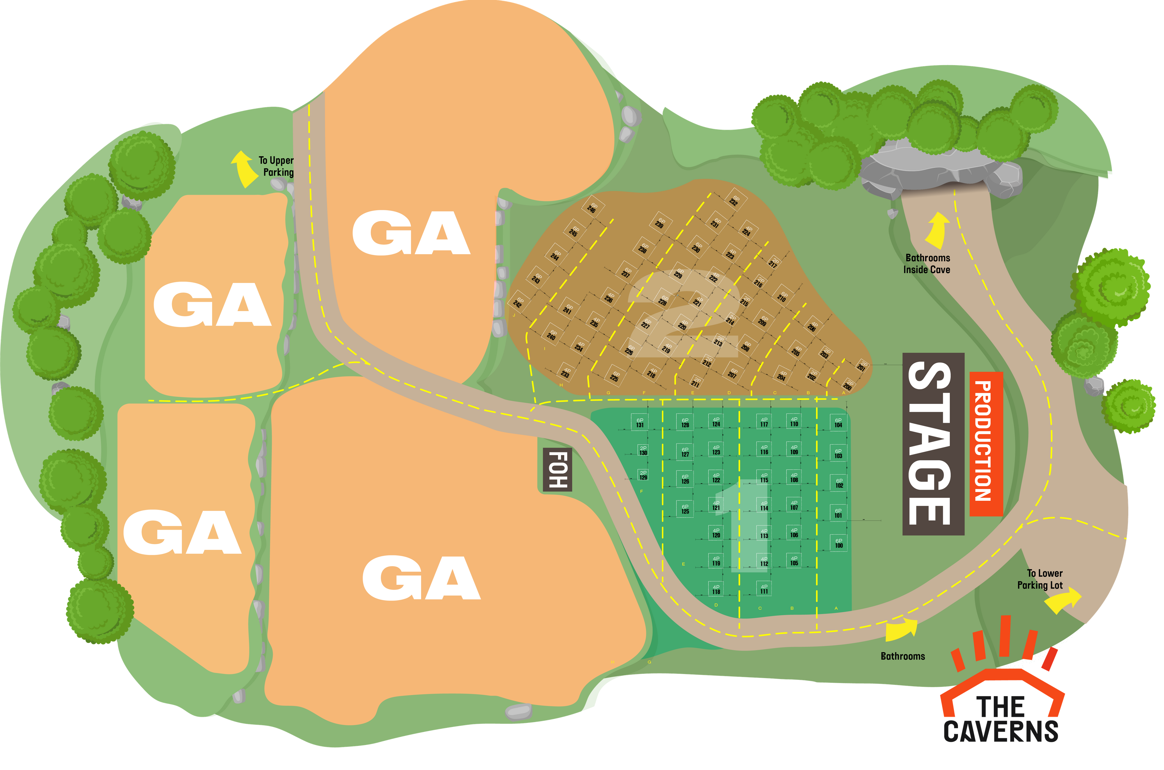 The Caverns Above Ground Amphitheater with GA