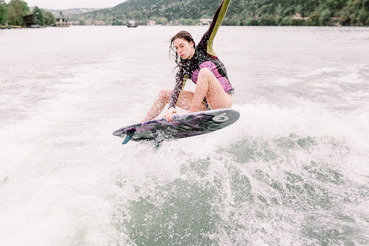 Wakesurf photo session with Raleigh Hager