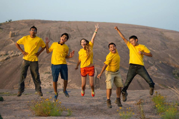 at Enchanted Rock Seniors of Conservation Corps.