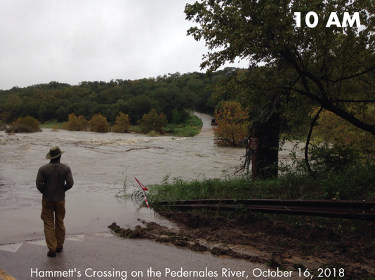 Hammett's Crossing on the Pedernales River 10 AM October 16, 2018.png