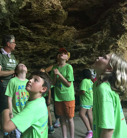 Burdine Johnson Foundation funds Title I school field trips to Westcave Preserve under the grotto - Spring 2018 Newsletter