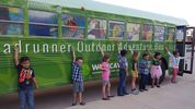 Students from AISD created the art incorporated in the bus wrap, donated by 3M. Artists of the Roadrunner