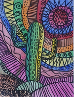 Safari Cactus by Kiyoshi Shellhammer Safari Cactus by Kiyoshi Shellhammer