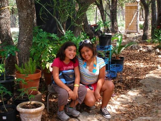 Exploring a nearby farm El Ranchito Campers