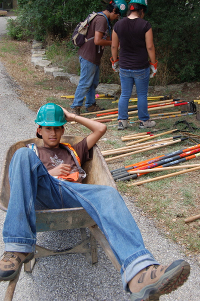 Break Time! Conservation work is hard work! Conservation Corps