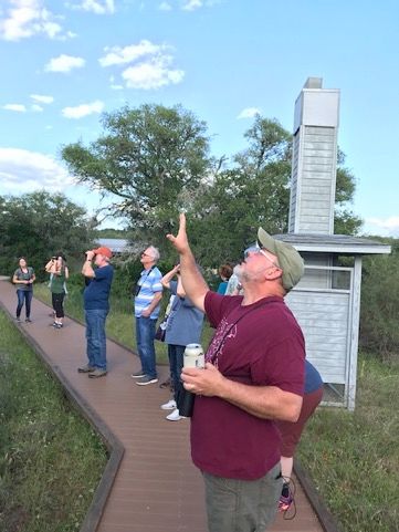 Birding social at Westcave Preserve led by expert guide, Paul Fushille. Birds Brew