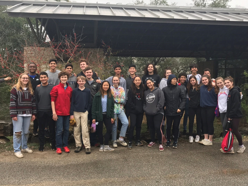 St. Stephens Episcopal School sophomores volunteer their time for conservation projects at Westcave Preserve conservation workday.jpg
