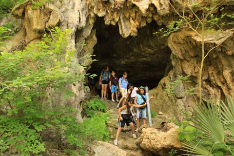 A cave group tour at Westcave Outdoor Discovery Center, Austin