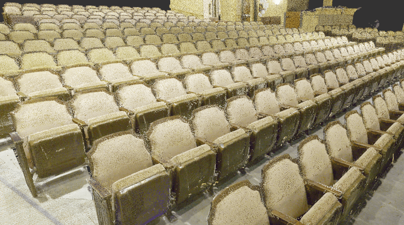 Laser Scan Point Cloud for Theatre Seating