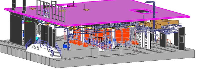 3D Model Watrer Treatment Plant