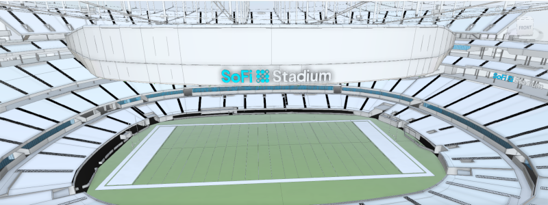 3D Laser Scanning SoFi Stadium For 2022 Super Bowl Mixed Reality