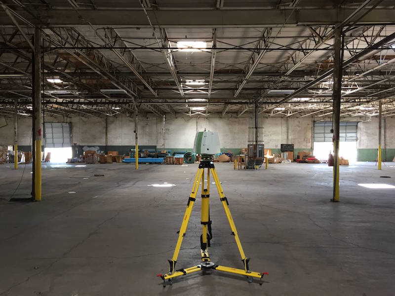 3D Laser Scan Warehouse for Equipment Siting