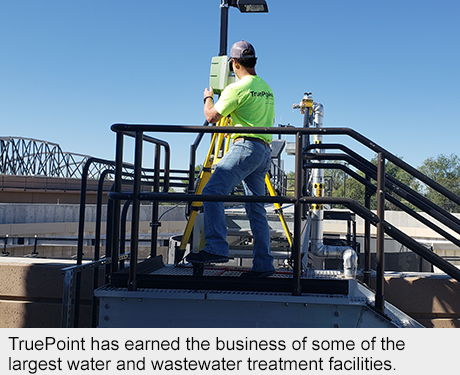 TruePoint earning the business of some of the largest water and wastewater treatment facilities.