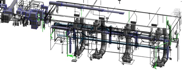 LOD 300 MEP 3D Model
