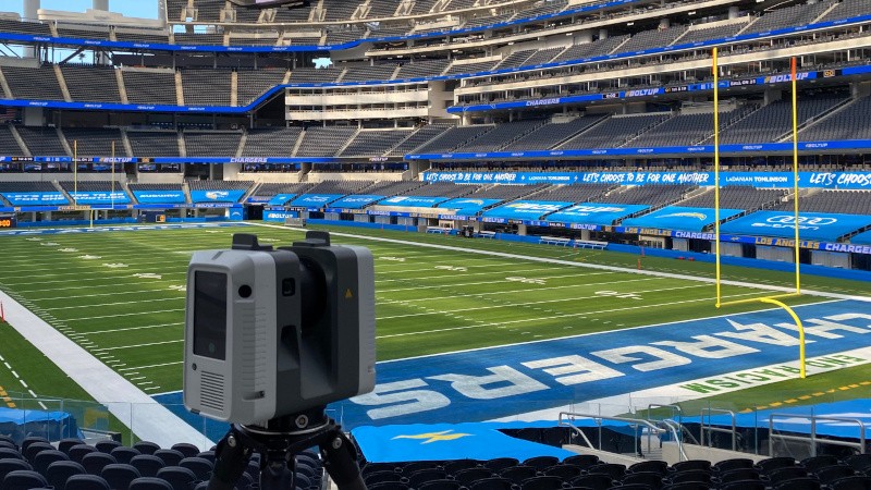 3D Laser Scanning SoFi Stadium For 2022 Super Bowl Mixed Reality