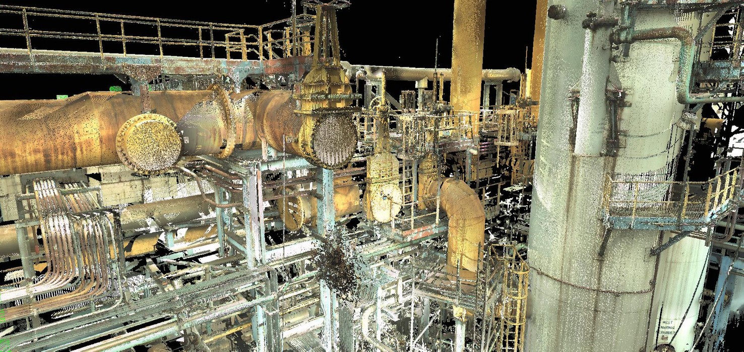 3D Laser Scanning of a Michigan Refinery using a Non-Contact Measuring Tool