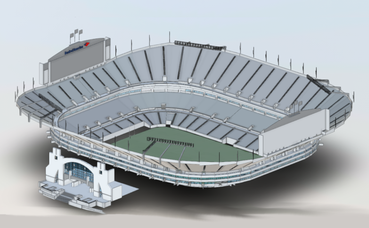 3D Laser Scanning the Carolina Panthers Stadium