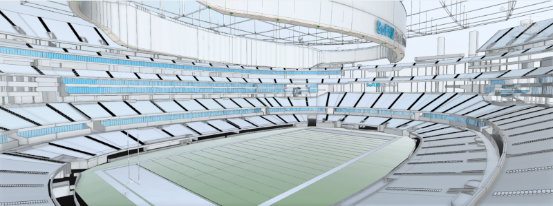 3D Laser Scanning SoFi Stadium For 2022 Super Bowl Mixed Reality