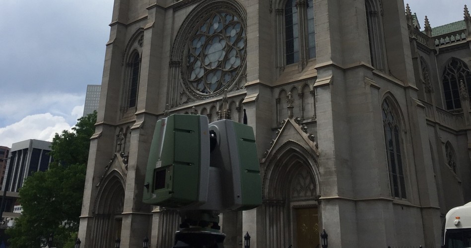 Historic Cathedral Needs 3D Laser Scanning of Front Facade