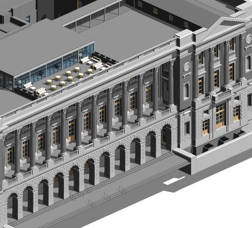 3D Model Helps Convert Historic Building Into Luxury Hotel