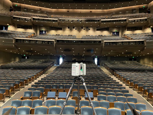 3D Laser Scanning of Zellerbach Hall at the UC Berkeley Campus