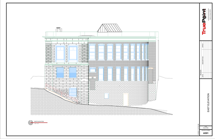 2D Scanning of Exterior elevation of historic library