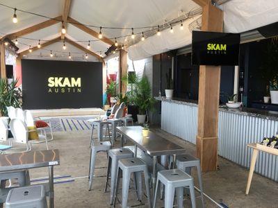 Skam Austin Viewing Party Set Up at SXSW