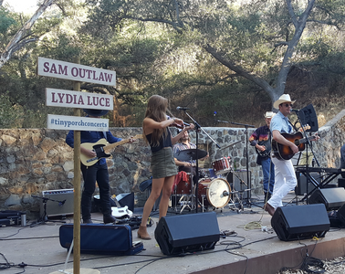 outdoor concert production