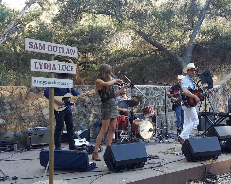outdoor concert production