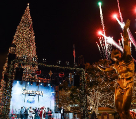 An image of the Americana At Brand Tree Lighting