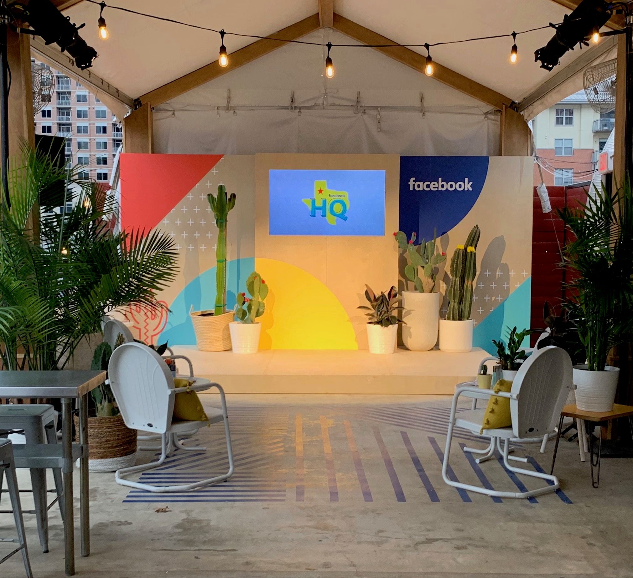 Facebook's event design at SXSW in Austin